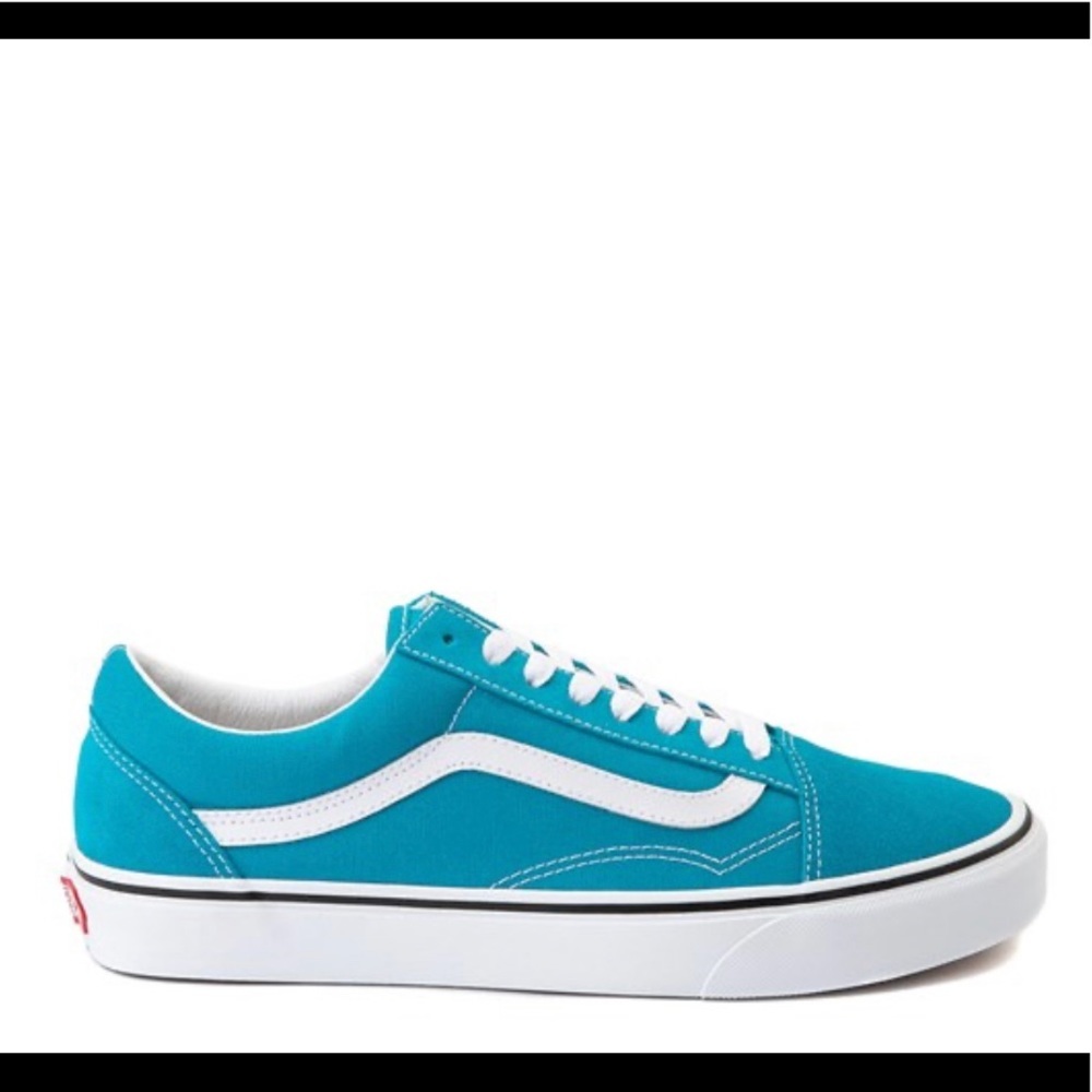 Vans Old Skool Skate Shoe - Blue Sea - Picture 1 of 7